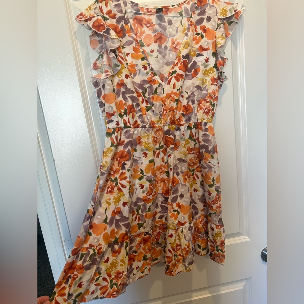 Floral Ruffled Dress - Picture 3 of 5
